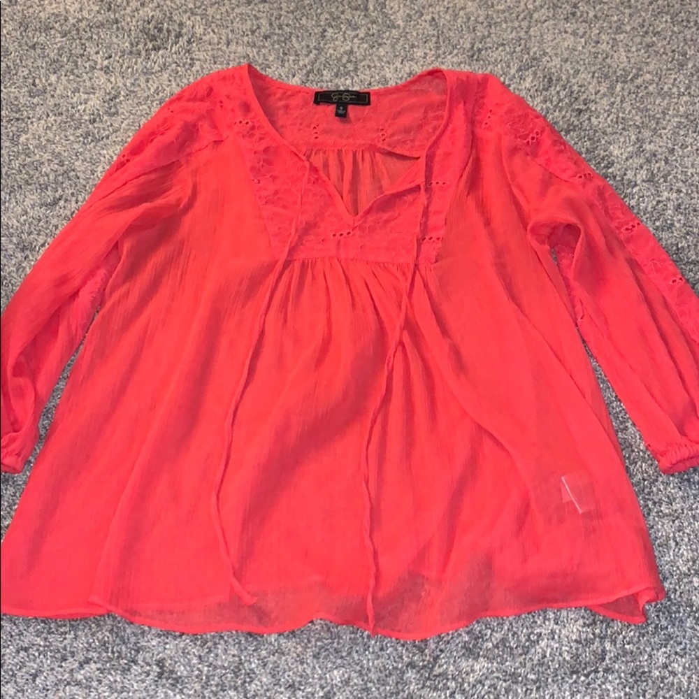 3/4 sleeve flowy top